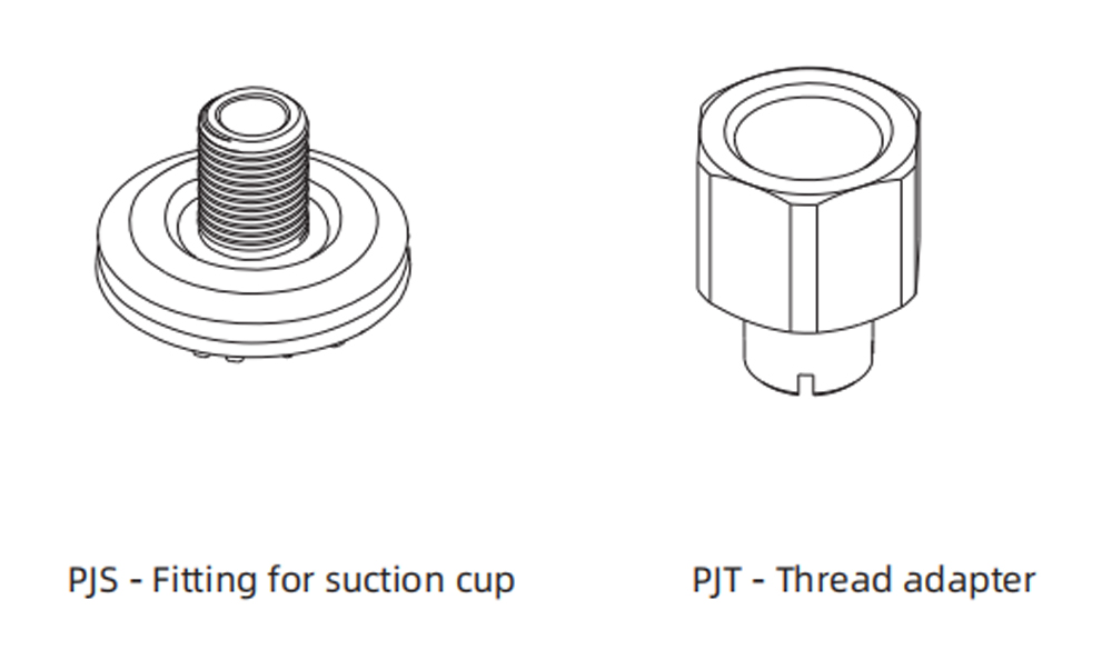suction cups sdm series mounting accessories