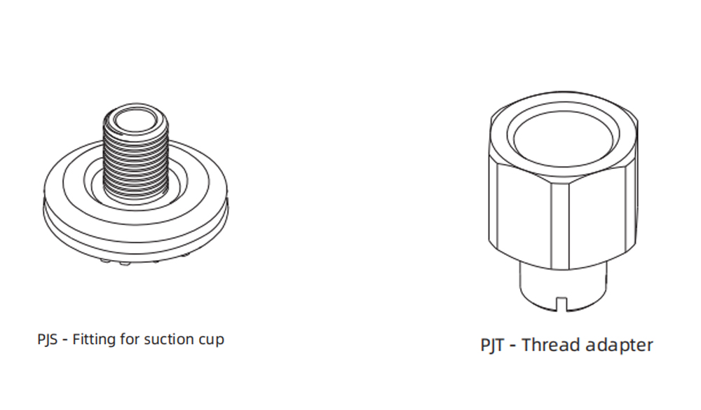suction cups sfm series mounting accessories