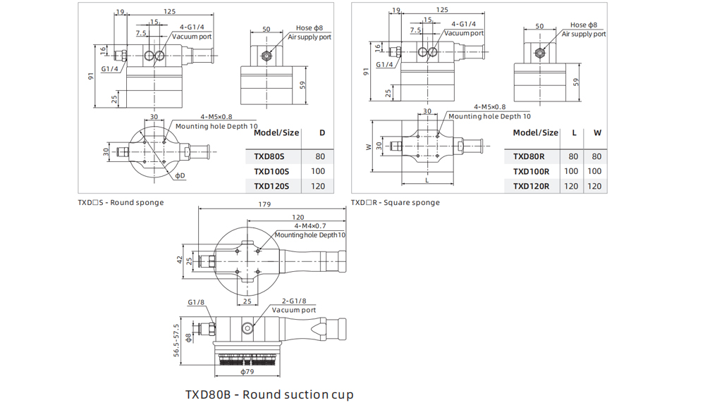 Light Load Type Vacuum Gripper