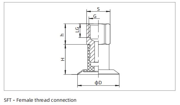 Dimensions Of Thin Lip Flat Suction Cup