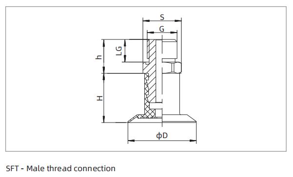 Dimensions Of Thin Lip Flat Suction Cup