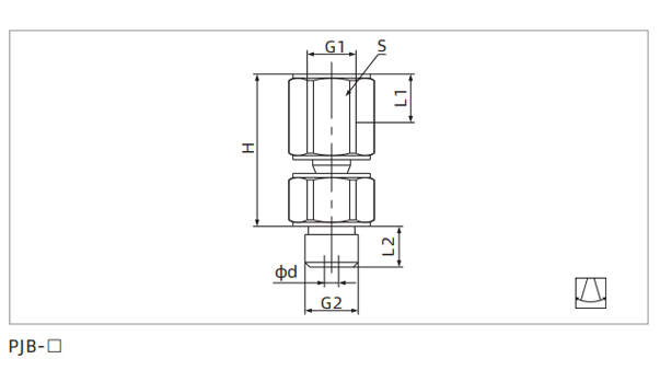 Dimensions PJB Series Universal Mounting Parts-Ball Joint